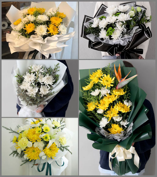 贵州遵义桐梓县黄莲乡芭蕉村白事花束代送